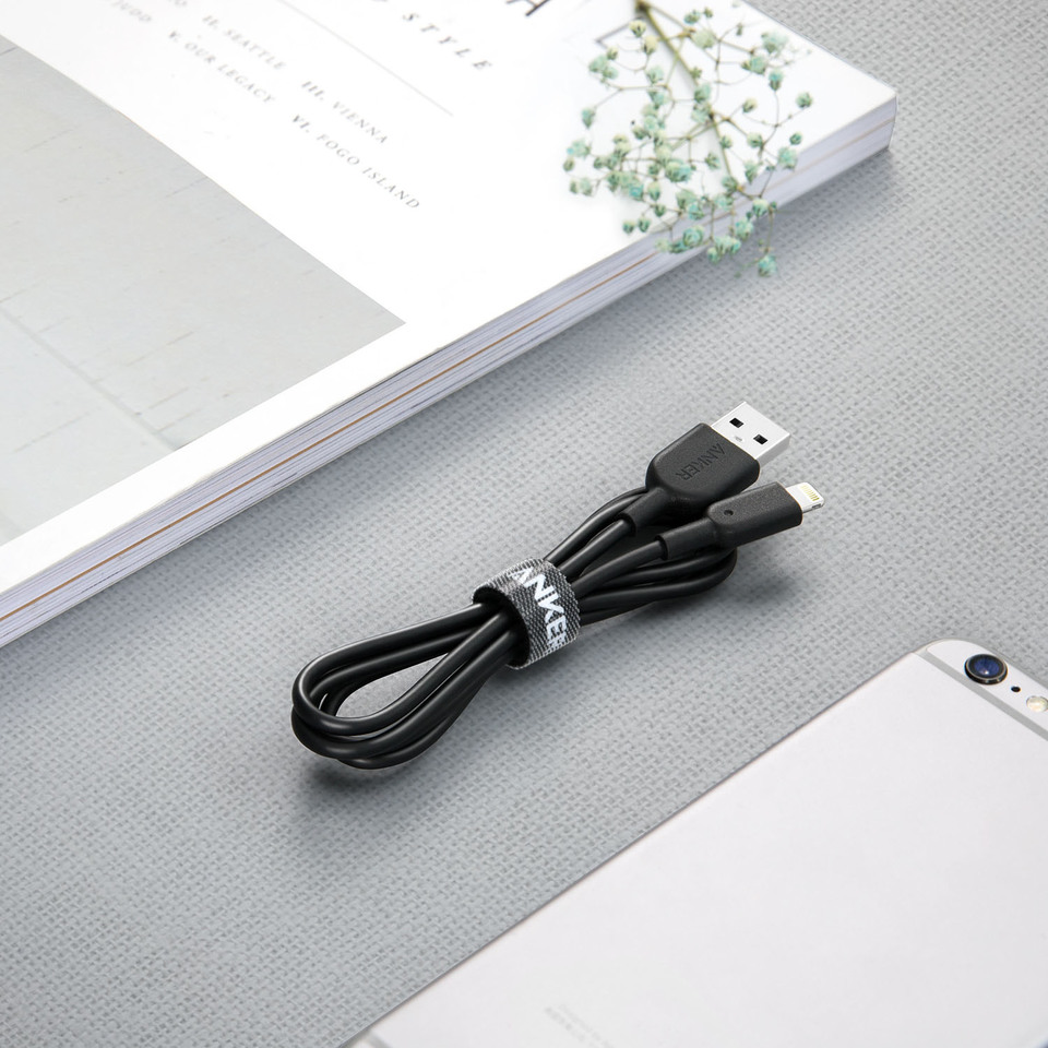 Anker Powerline II with lightning connector 3ft Black