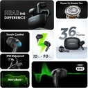 Oraimo FreePods 3C ENC Calling Noise Cancellation, powerful bass 4 mics, Long Playtime True Wireless Earbuds IPX5-Water Resistant