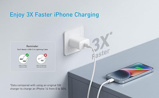 Anker 20W USB-C Wall Charger White