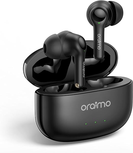 Oraimo FreePods 3C ENC Calling Noise Cancellation, powerful bass 4 mics, Long Playtime True Wireless Earbuds IPX5-Water Resistant