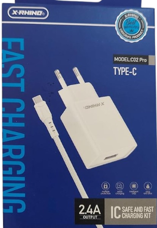 X-RHINO 2.4A TYPE-C WALL CHARGER