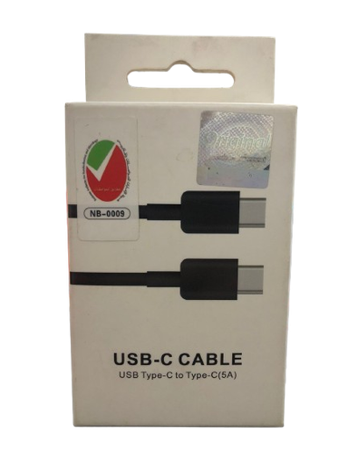 كابل شحن سريع USB من النوع c إلى النوع c (5A) 